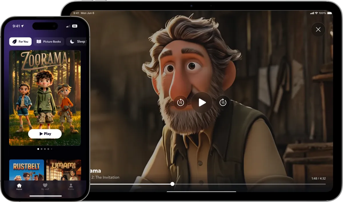 GoodWatch app on iPad and iPhone